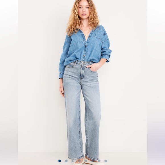 NWT Old Navy Sky Hi Wide Leg jeans - Picture 3 of 5
